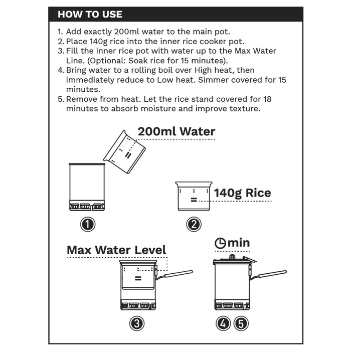 Petrel Micro - pressure Rice Cooker - Fire Maple