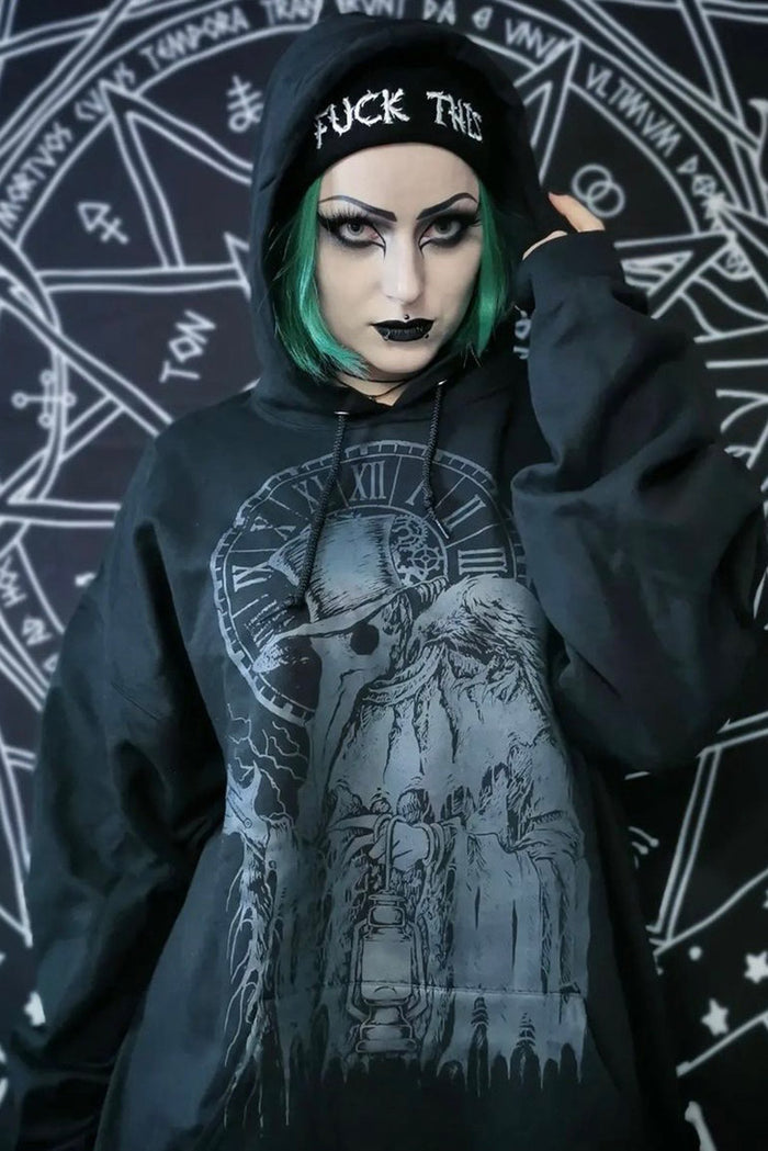 Plague Doctor Hoodie [GREY ASHES]