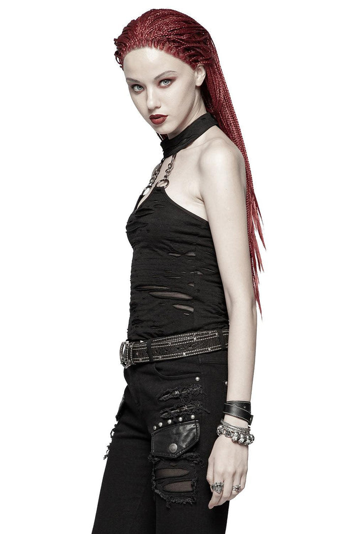 Punk Rave Apocalypse Halter Top - VampireFreaks