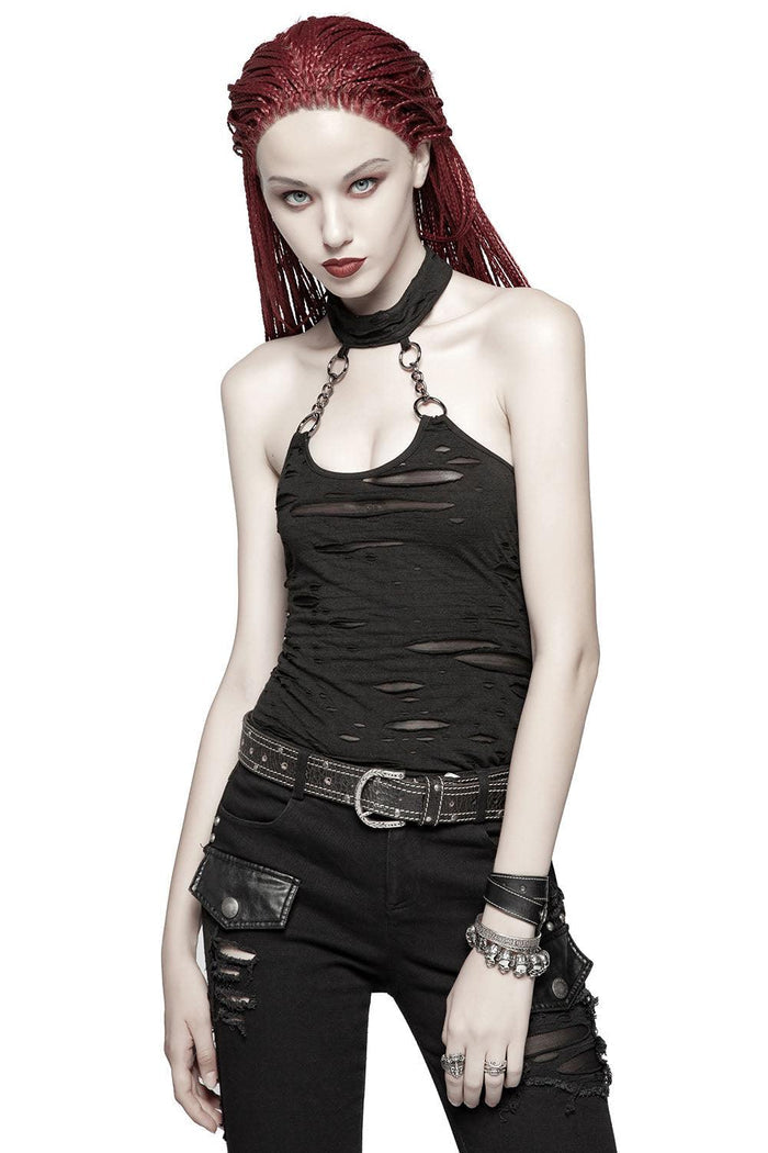 Punk Rave Apocalypse Halter Top - VampireFreaks