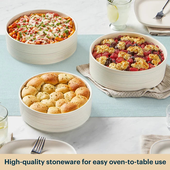 Pyrex® 3-Piece Round Ceramic Bakeware Set