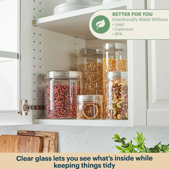 Pyrex® 4-Piece Glass Canister Set
