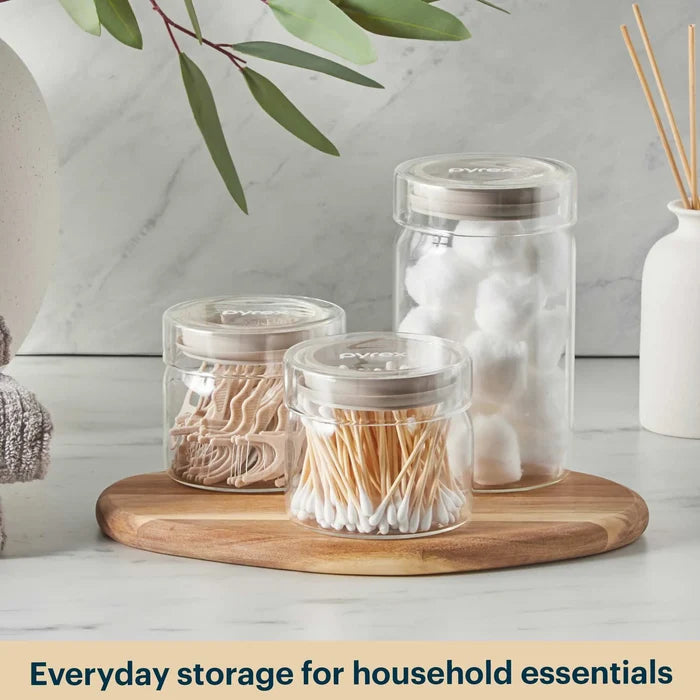 Pyrex® 4-Piece Glass Canister Set