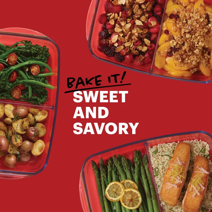 Pyrex® 8” x 12” Divided Glass Baking Dish