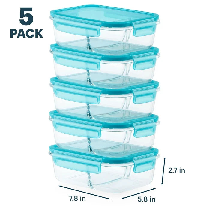 Pyrex® MealBox 10-Piece Divided Storage Set, 4 Cup