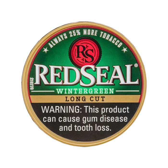 Red Seal Long Cut Wintergreen Chewing Tobacco