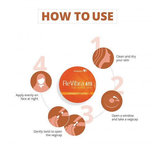 ReVibra A15 Pure Retinol Cream, 28 Vegicaps