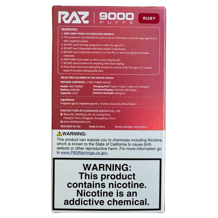 Ruby (Strawberry Raspberry Cherry) - RAZ TN9000