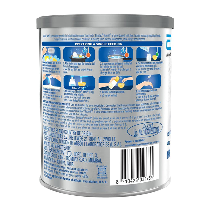 Similac Isomil Soy Infant Formula, 400gm