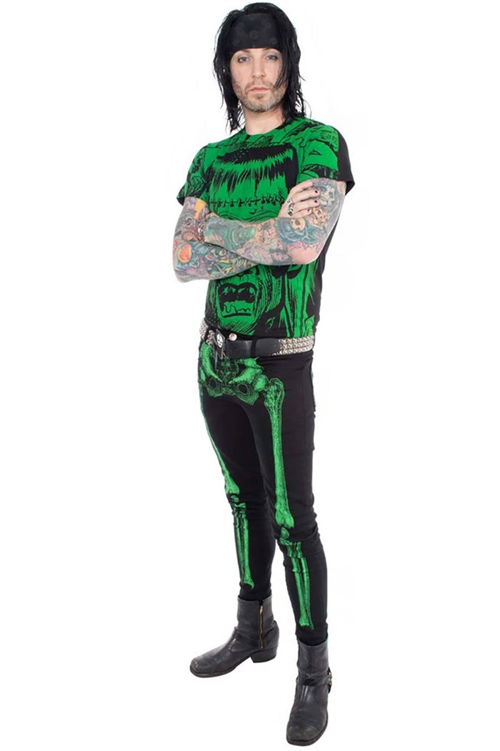 Skeleton Jeans [Unisex] [Green Bone]
