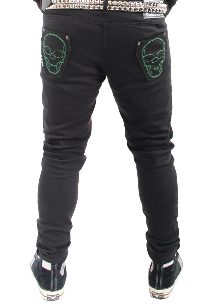 Skeleton Jeans [Unisex] [Green Bone]
