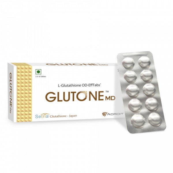 Skin Glow and Immunity Glutone MD - Mouth Dissolving 30 Tablets Pack of 10