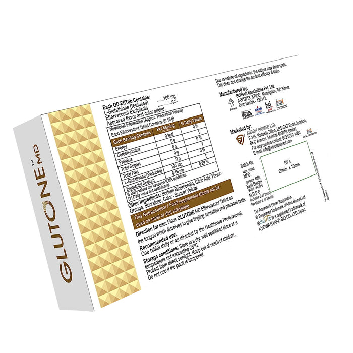 Skin Glow and Immunity Glutone MD - Mouth Dissolving Tablets, 30
