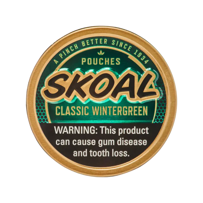 Skoal Classic Wintergreen Chewing Tobacco Pouches 0.82oz