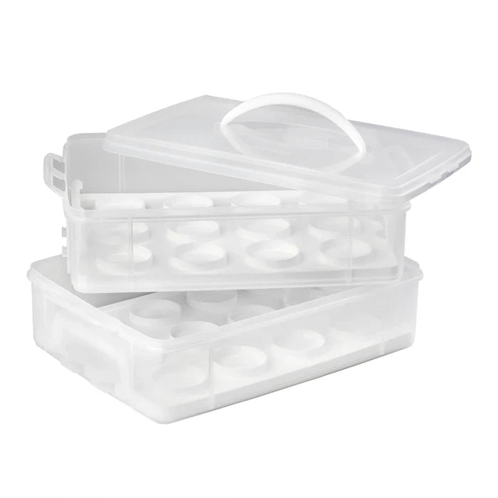 Snapware® Snap 'N Stack Enter-Tainers 2-Layer Cookie, Cake & Brownie Carrier
