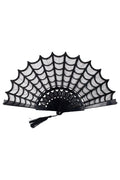 Spiderweb Lace Hand Fan
