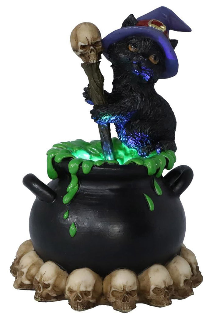 Spook Bubbling Cauldron Statue [Lights Up]