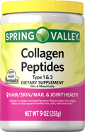 Spring Valley Collagen Peptides Type 1 & 3 Dietary Supplement, 9 oz