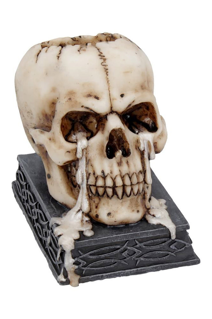Tears of Time Wax Tears Tealight Holding Skull