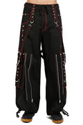 Tripp Back Up Skull Pants [Black w/ Red Skulls]