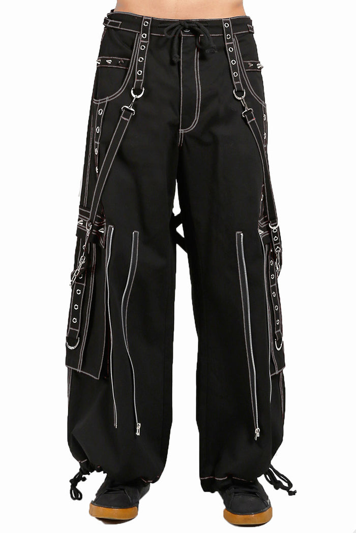 Tripp Back Up Skull Pants [Black/White]