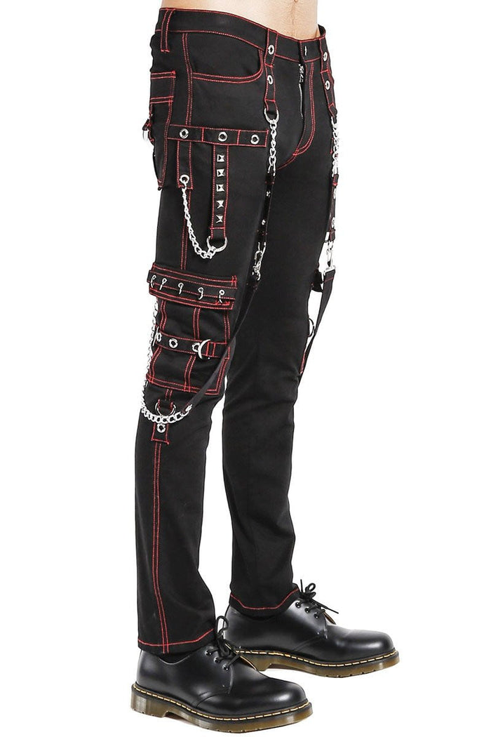 Tripp NYC No Excuses Bondage Pants [Black/Red]