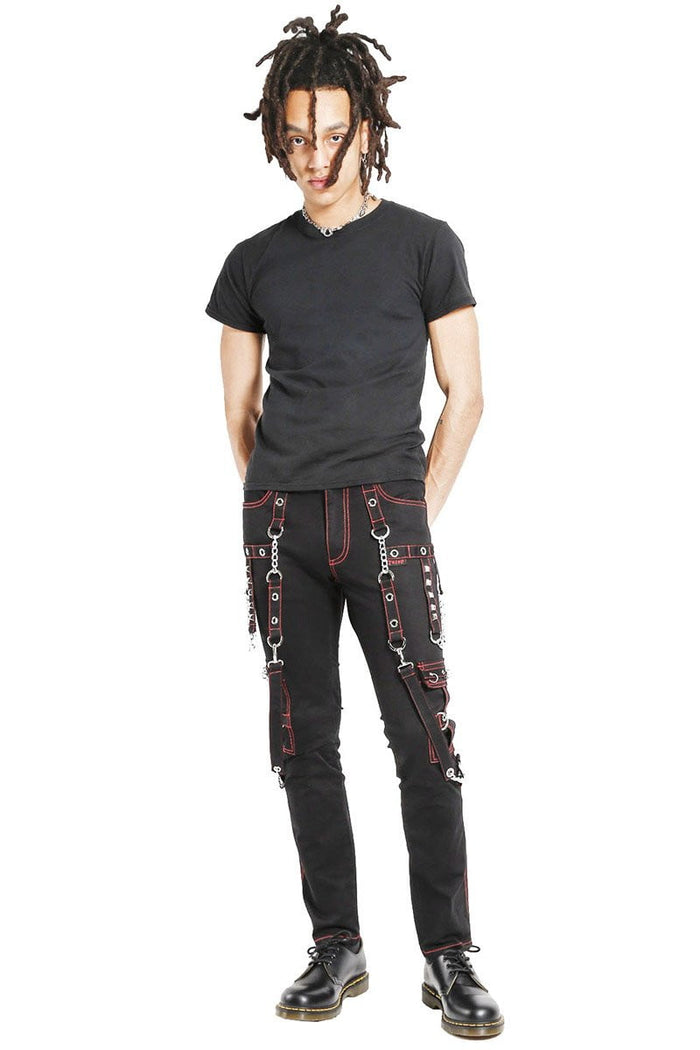 Tripp NYC No Excuses Bondage Pants [Black/Red]