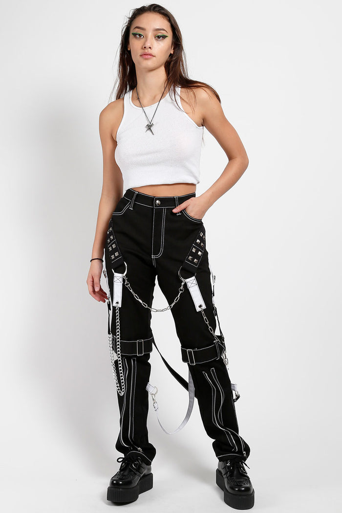 Tripp NYC Raider Pants [Black/White]