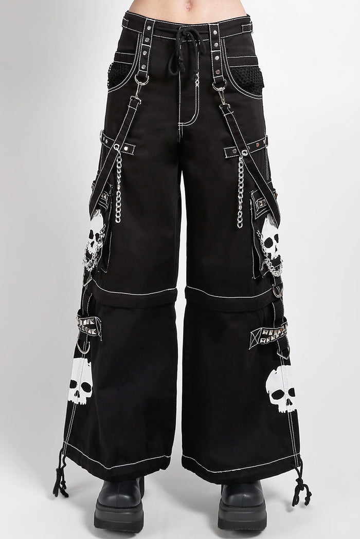 Tripp NYC Super Skull Pants [Black/White]