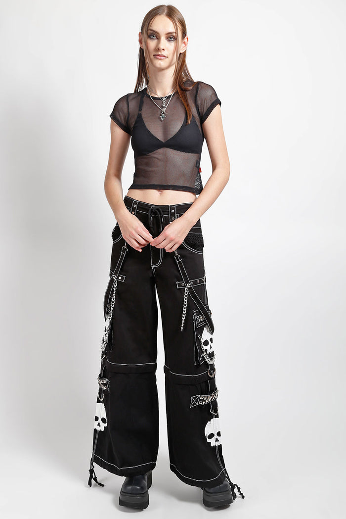 Tripp NYC Super Skull Pants [Black/White]