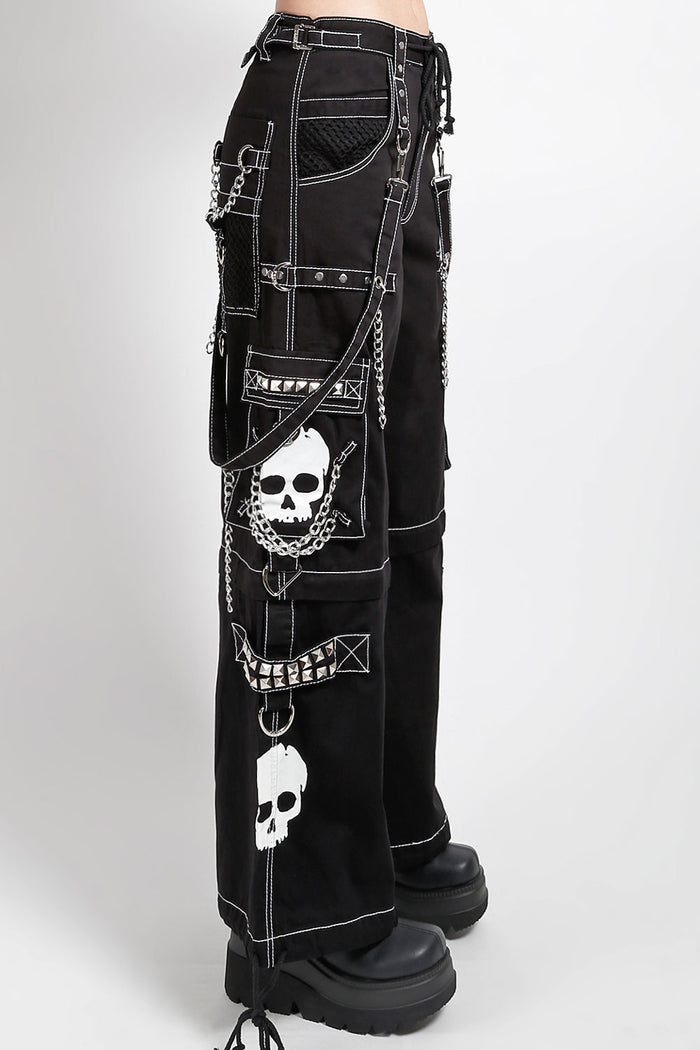Tripp NYC Super Skull Pants [Black/White]