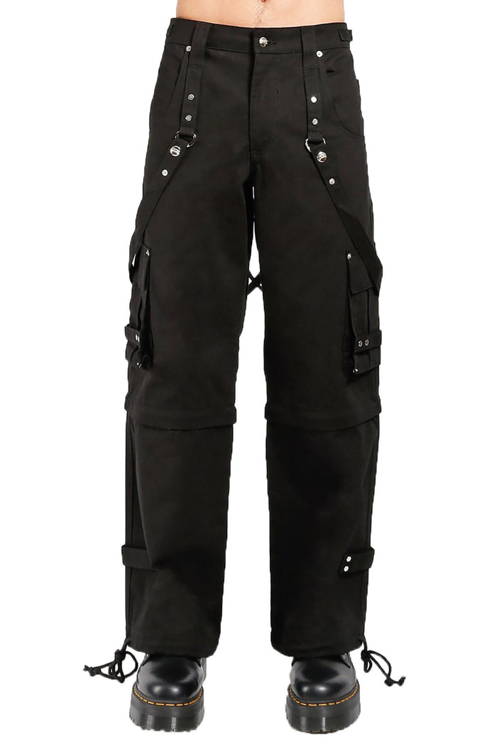 Tripp NYC Zip Off Crush Pants [Black/Black]