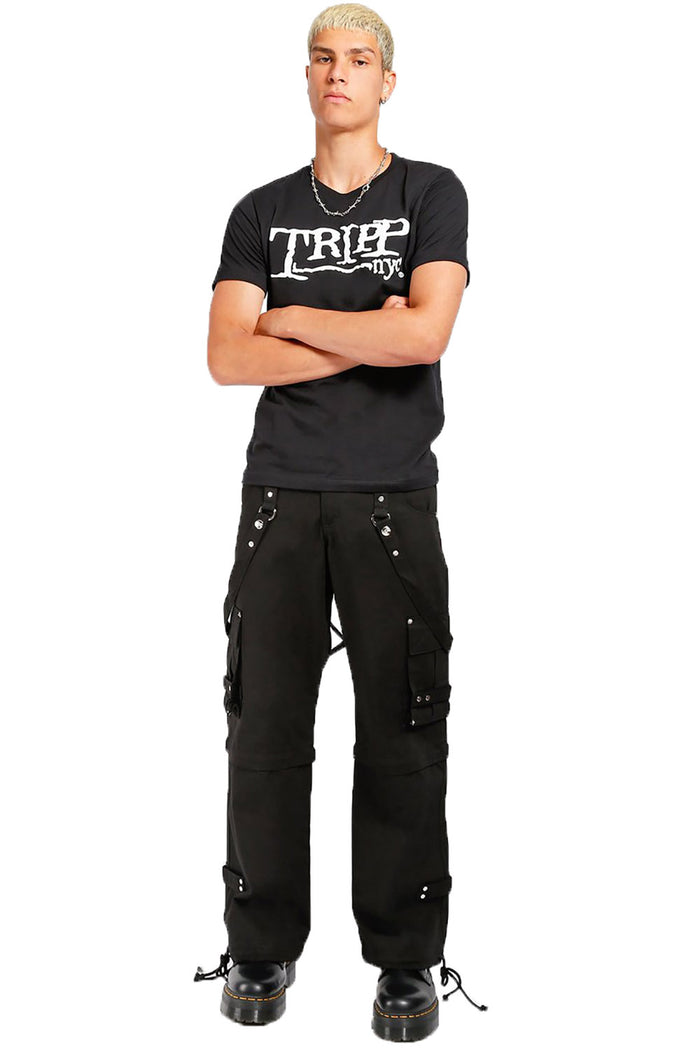Tripp NYC Zip Off Crush Pants [Black/Black]