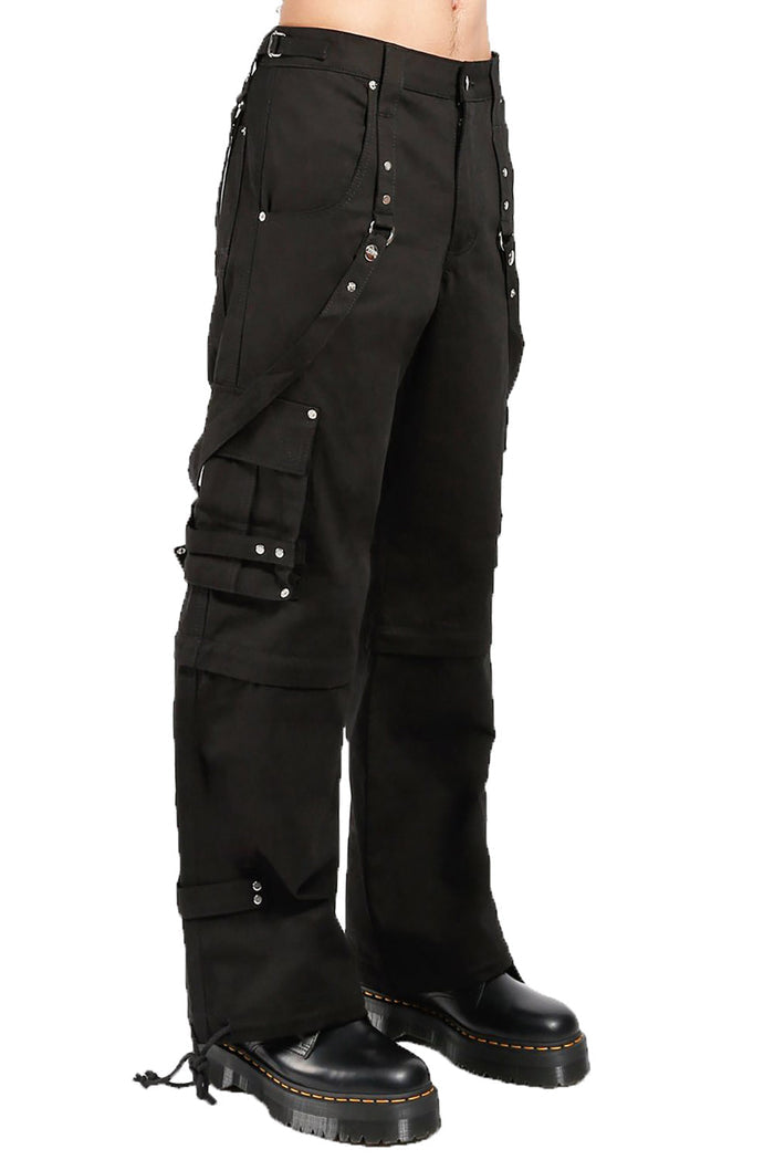 Tripp NYC Zip Off Crush Pants [Black/Black]