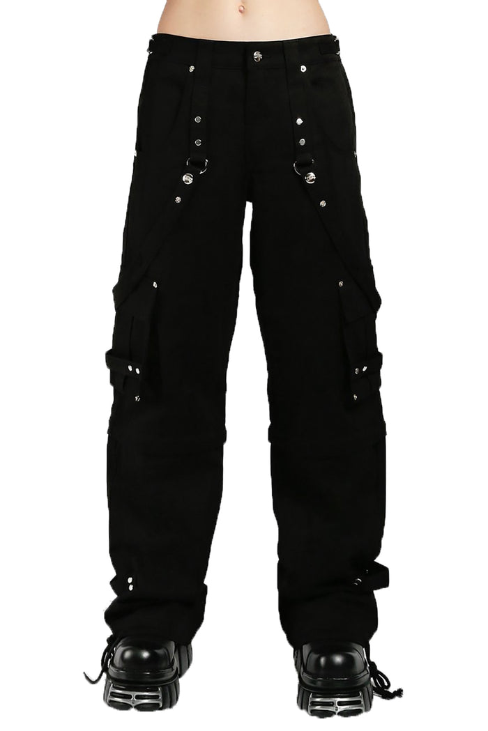Tripp NYC Zip Off Crush Pants [Black/Black]