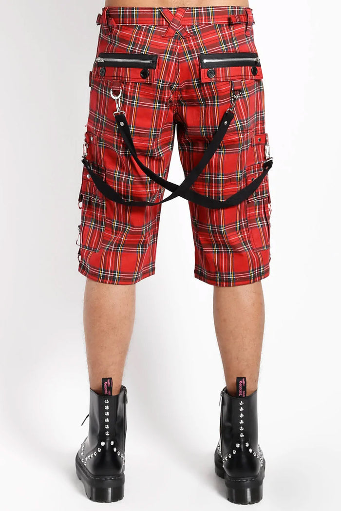 Tripp Punk Shorts [Red Plaid]