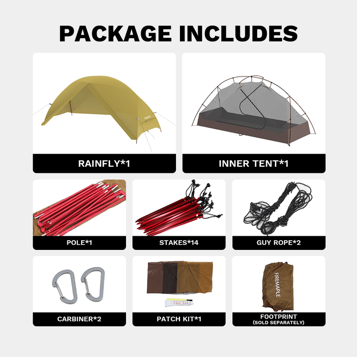 Tropics 1-Person Cot-Compatible Tent