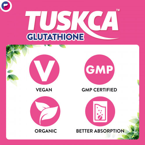 TUSKCA Glutathione Effervescent orange Flavor, 20 Tablets