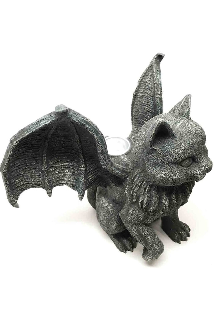 Vampire Cat Gargoyle Candle Holder
