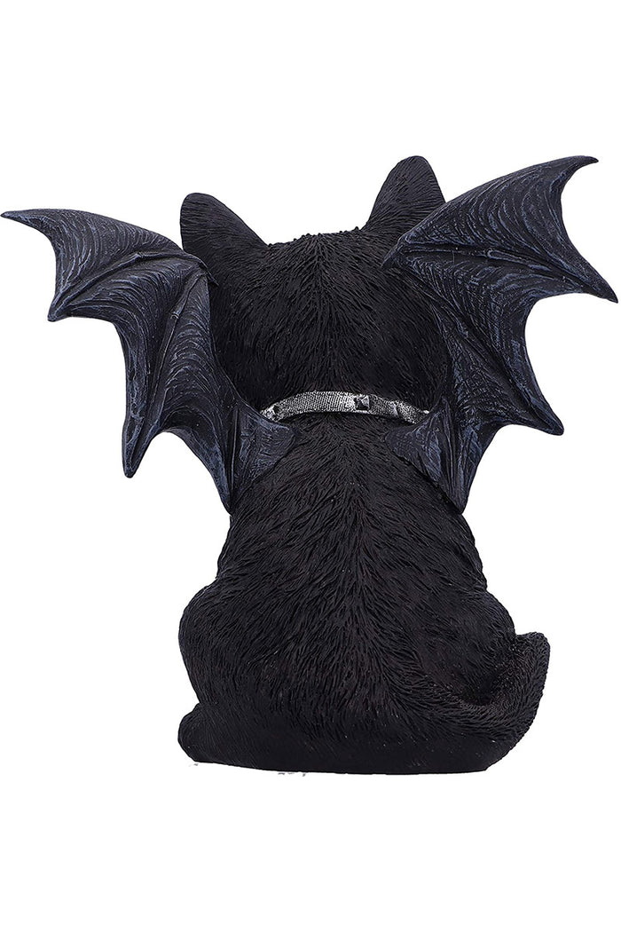 Vampuss Black Bat Cat Sculpture