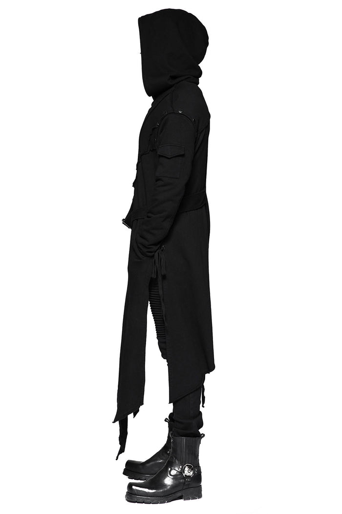 hooded goth jacket for men