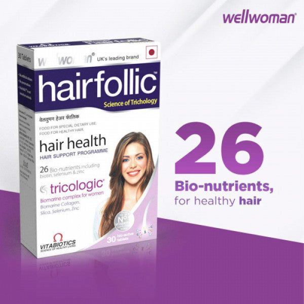 Wellwoman Hairfollic, 30 Tablets