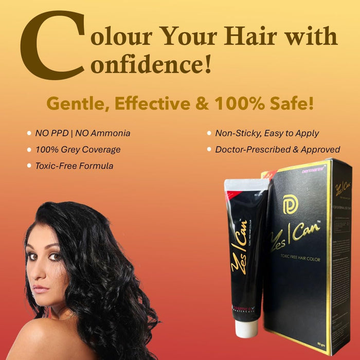 Yes I Can Hair Color - Black, 80gm
