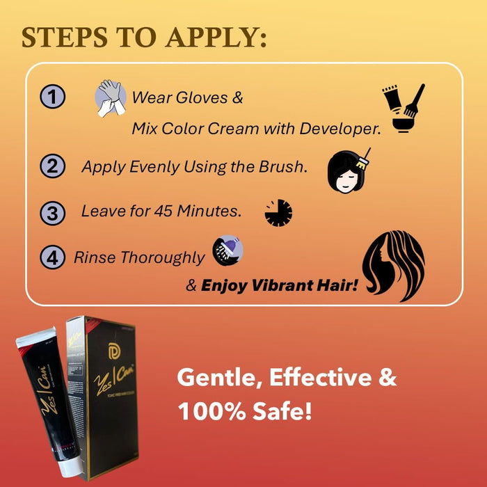 Yes I Can Hair Color - Black, 80gm