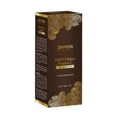 Zenvista Gold Collagen & Vitamin C Anti Ageing Cream, 50gm