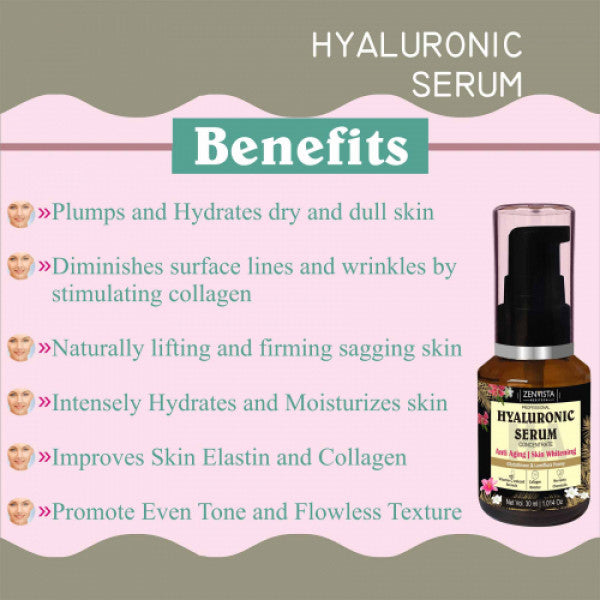 Zenvista Hyaluronic Serum, 30ml